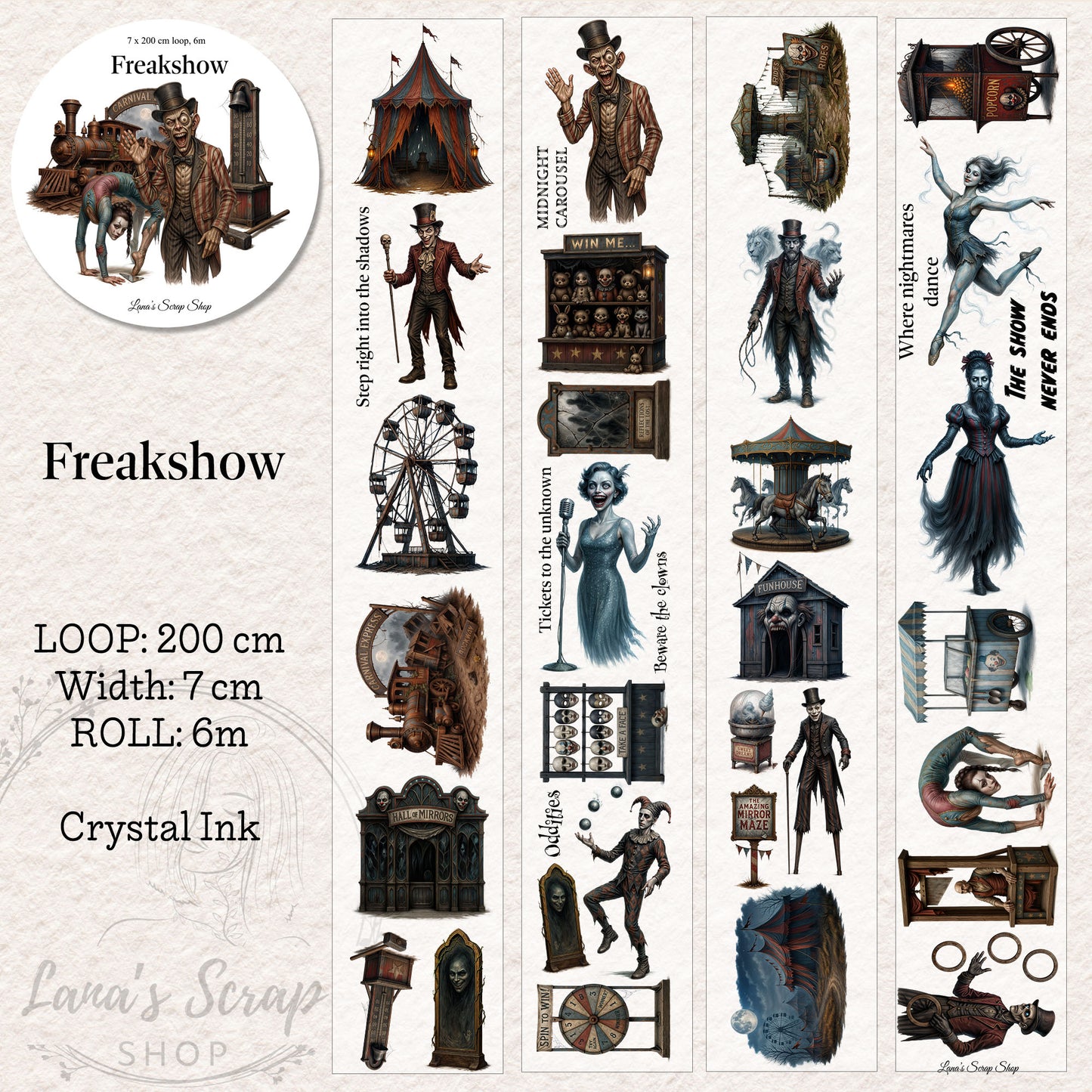 Freakshow - PET Tape | Scrapbooking & Journaling