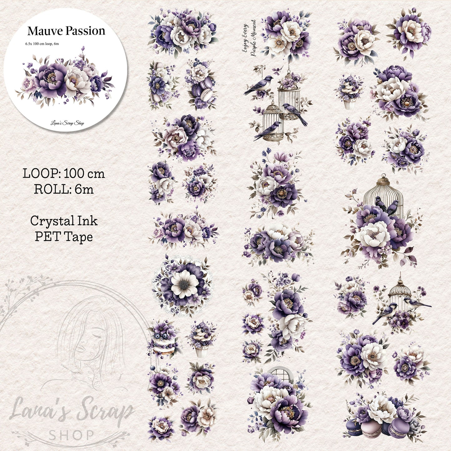 Mauve Passion - PET Tape