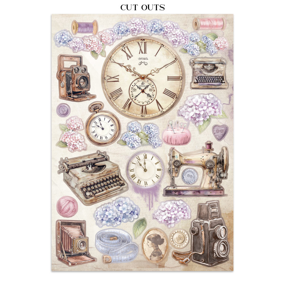 Junk journal stickers, cut-outs, backgrounds - Quiet Days