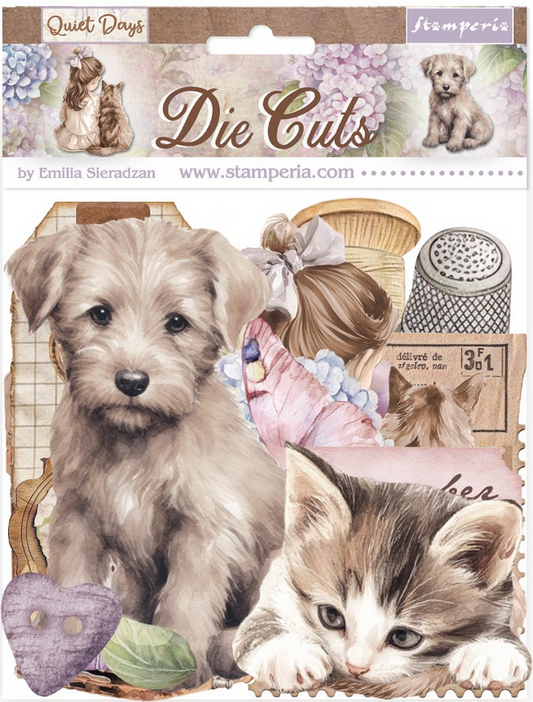 Stamperia Die cuts assorted - Quiet Days