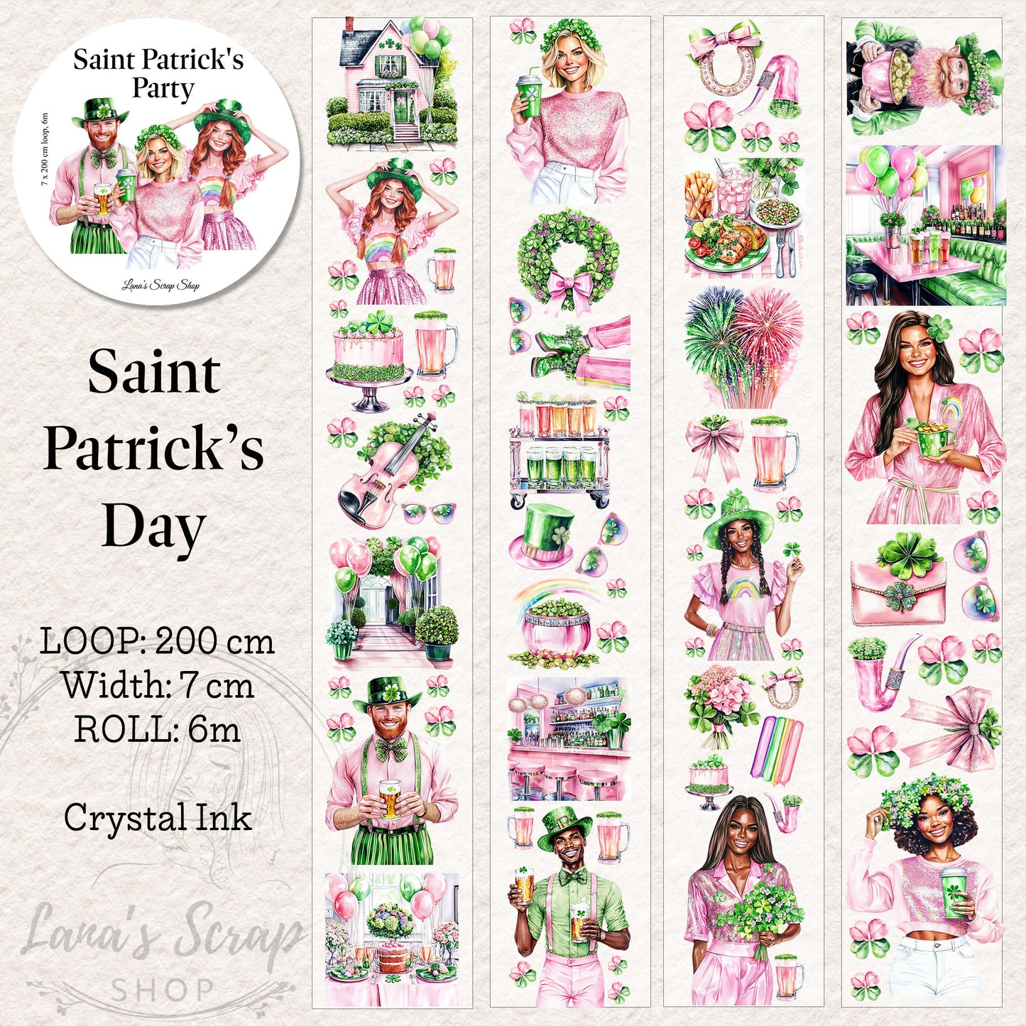 St Patrick's Party - PET Tape