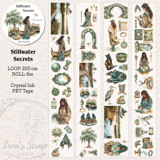 Stillwater Secrets, Crystal Ink, PET TAPE, 7 cm wide