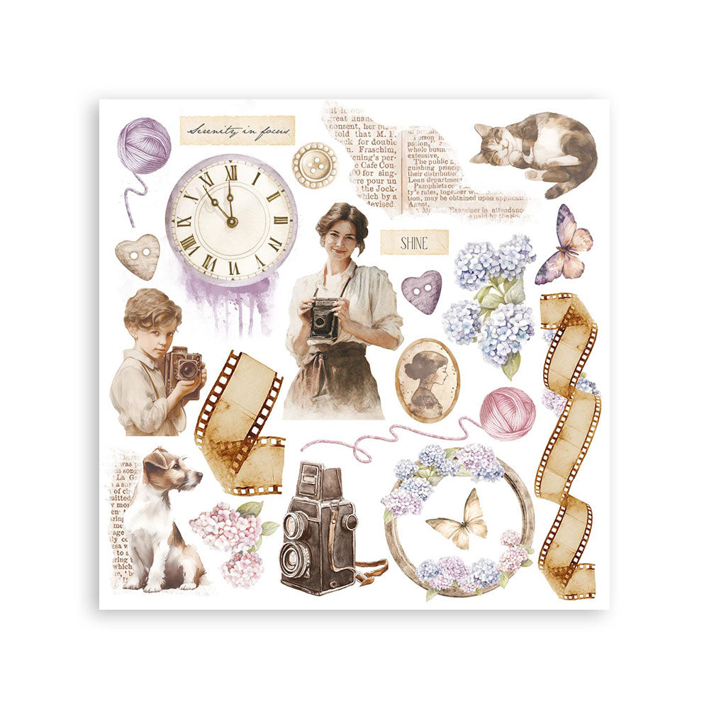 Stamperia Rub on kit - 6 pages - Quiet Days