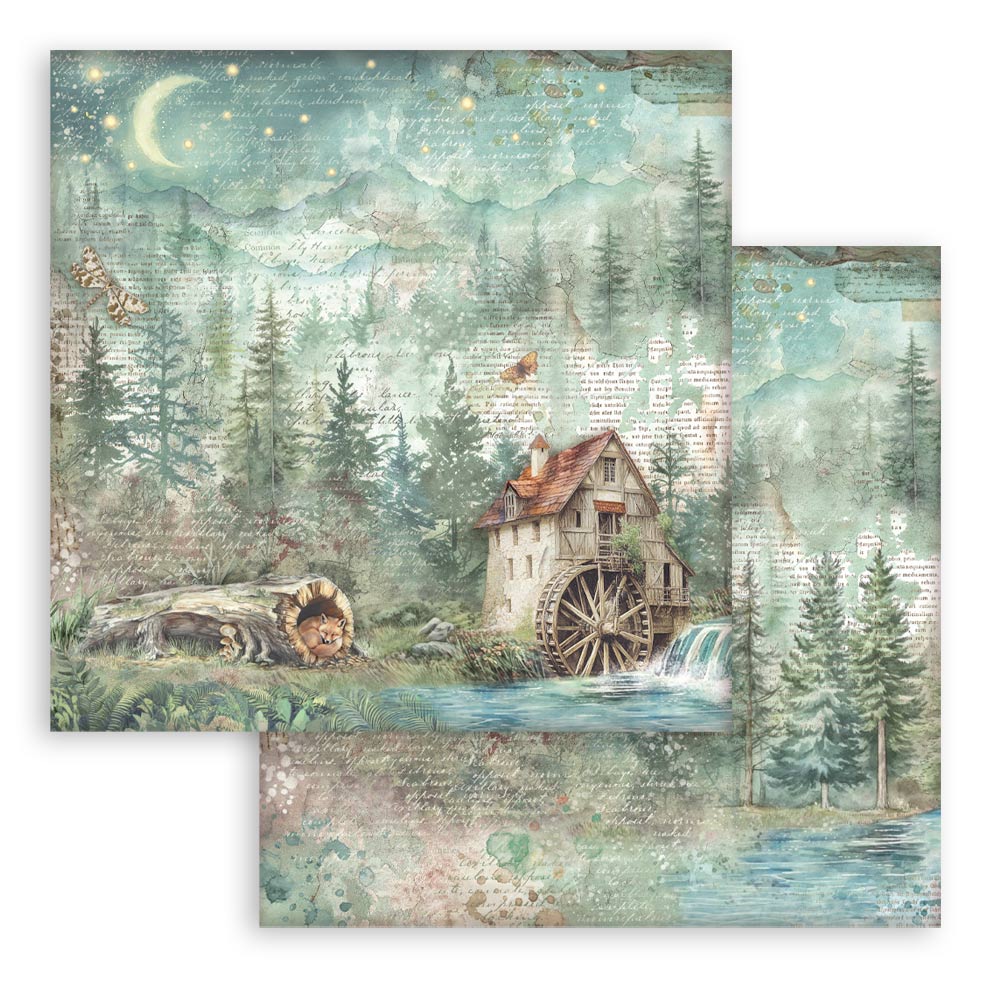 Scrapbooking Small Pad 10 sheets cm 20,3X20,3 (8"X8") - Herbarium Silvae