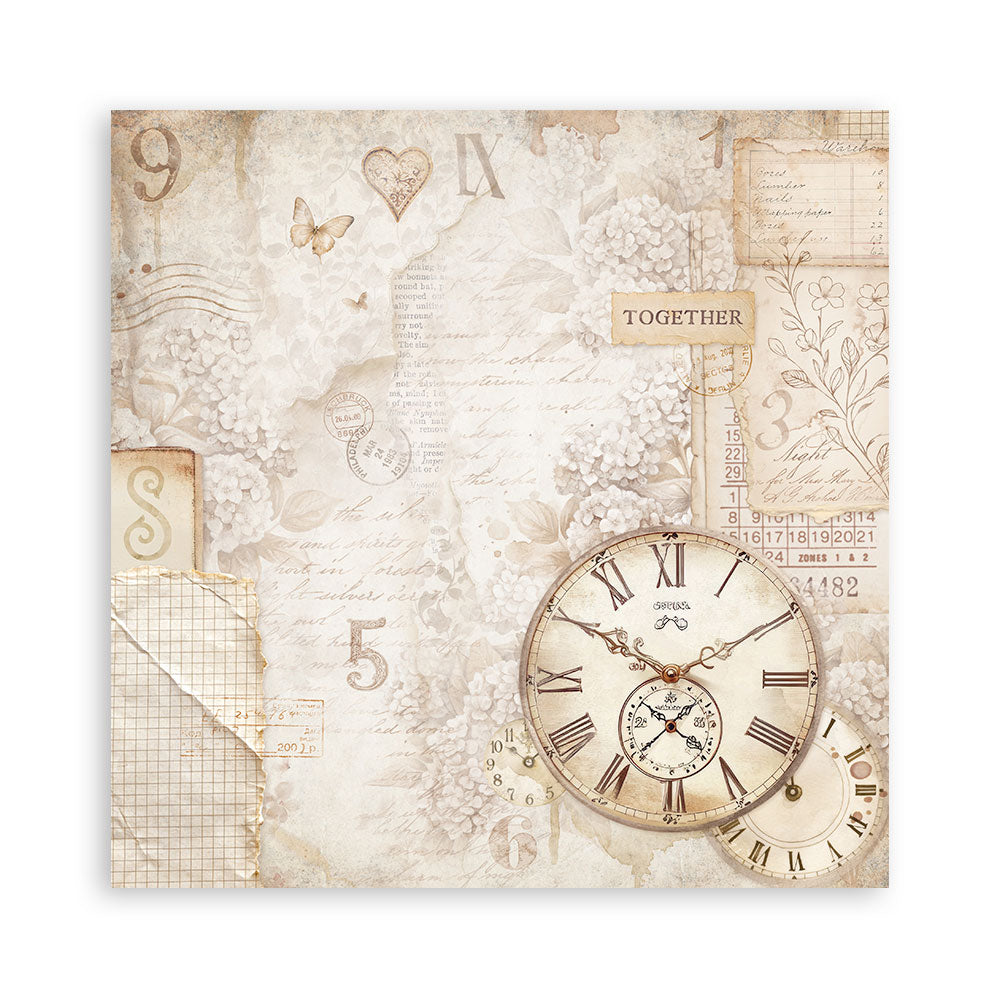 Scrapbooking Pad 22 sheets cm 20,3X20,3 (8"X8") Single Face - Quiet Days