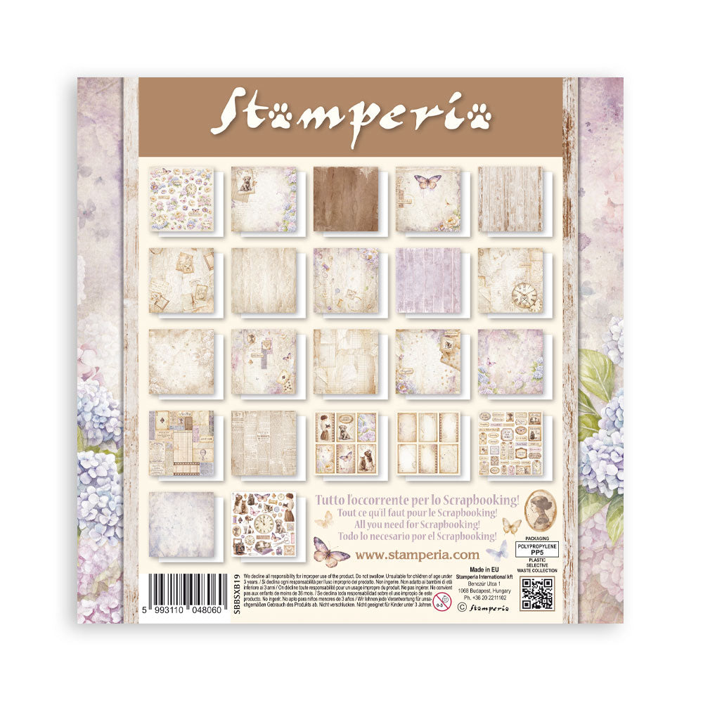Scrapbooking Pad 22 sheets cm 20,3X20,3 (8"X8") Single Face - Quiet Days