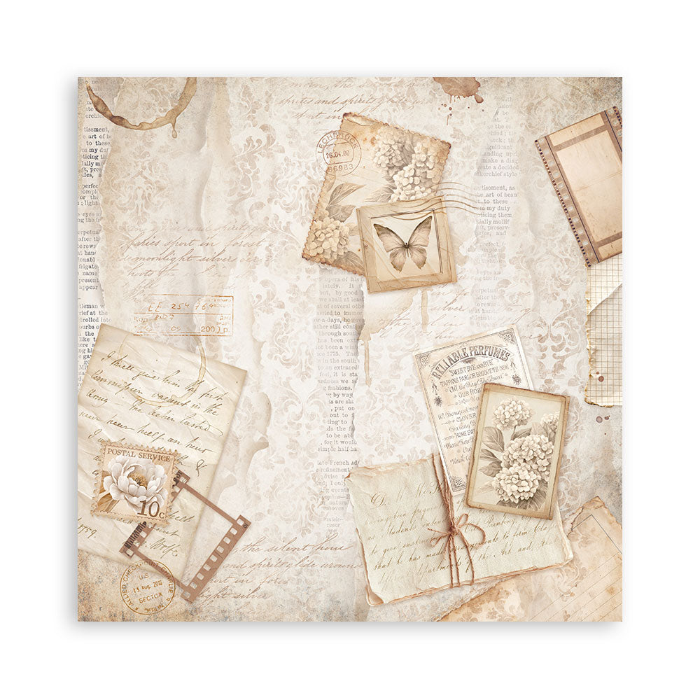 Scrapbooking Pad 22 sheets cm 20,3X20,3 (8"X8") Single Face - Quiet Days