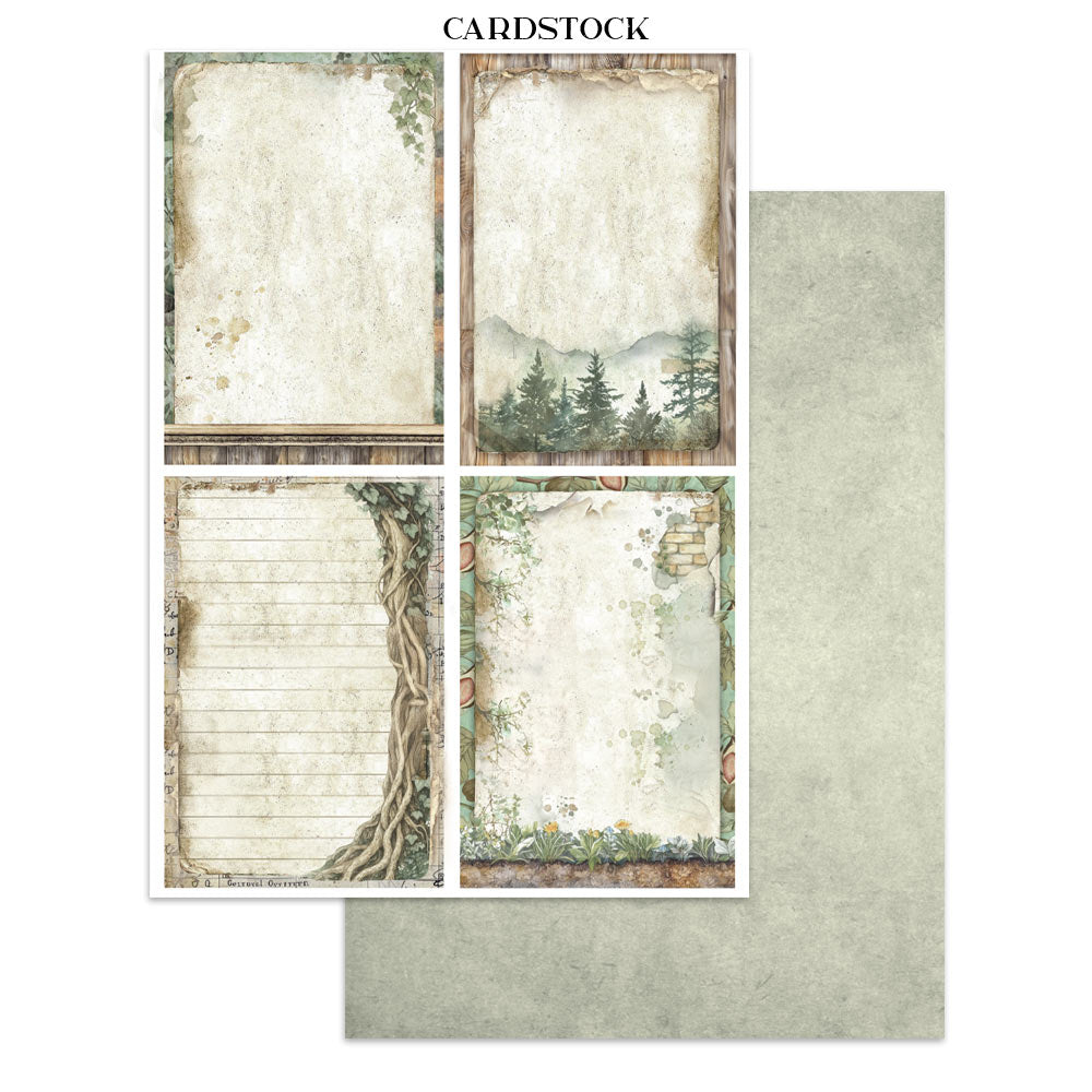 Junk journal stickers, cut-outs, backgrounds - Herbarium Silvae