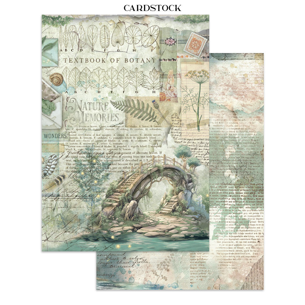 Junk journal stickers, cut-outs, backgrounds - Herbarium Silvae