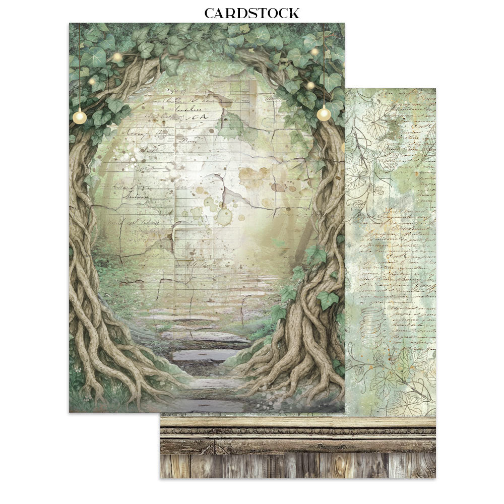 Junk journal stickers, cut-outs, backgrounds - Herbarium Silvae