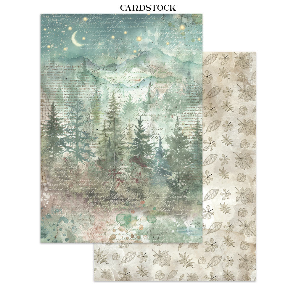 Junk journal stickers, cut-outs, backgrounds - Herbarium Silvae