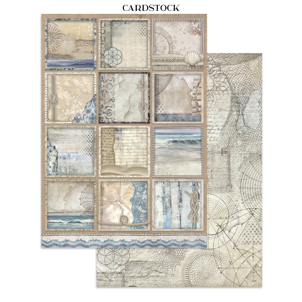 Junk journal stickers, cut-outs, backgrounds - Silent Sea