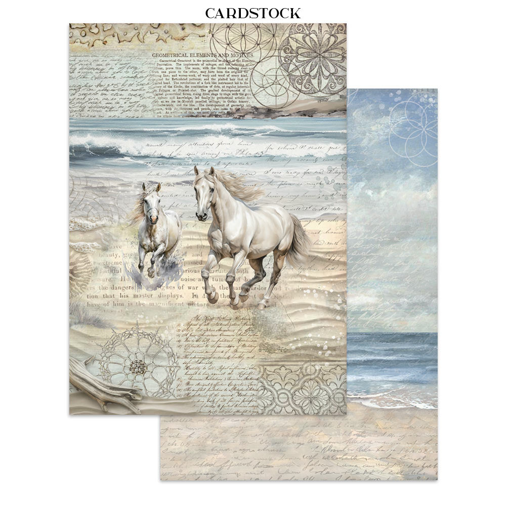 Junk journal stickers, cut-outs, backgrounds - Silent Sea