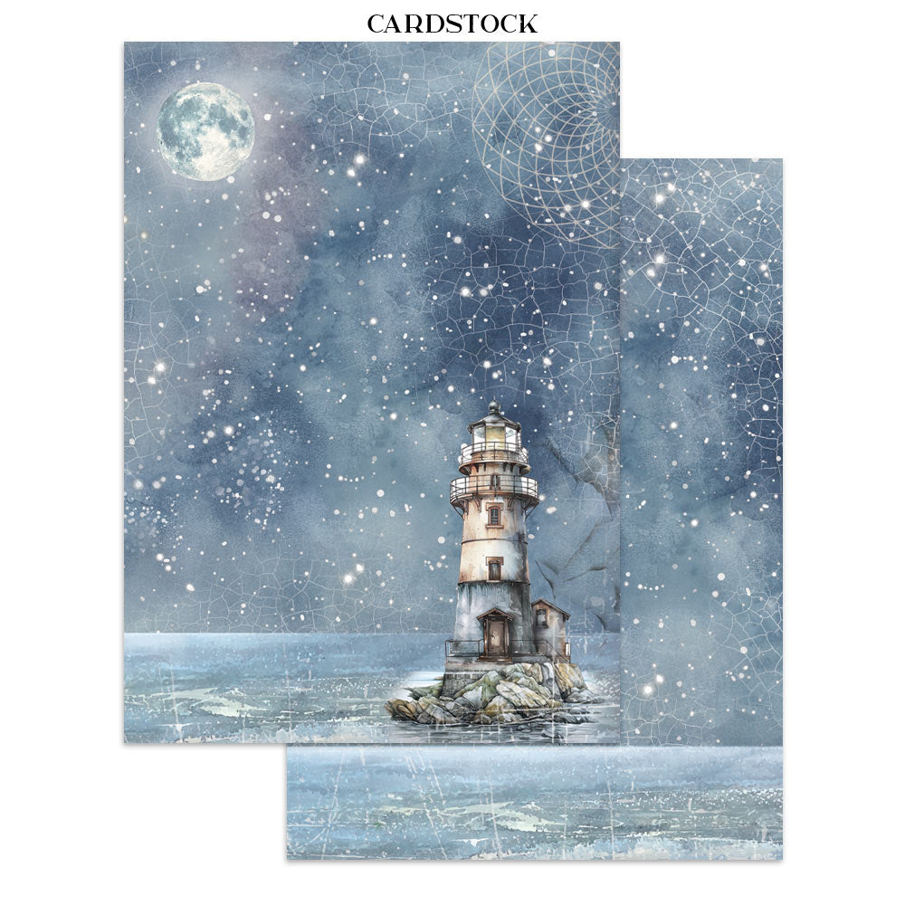 Junk journal stickers, cut-outs, backgrounds - Silent Sea