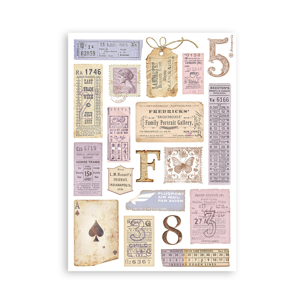 Washi pad 8 sheets A5 - Quiet Days