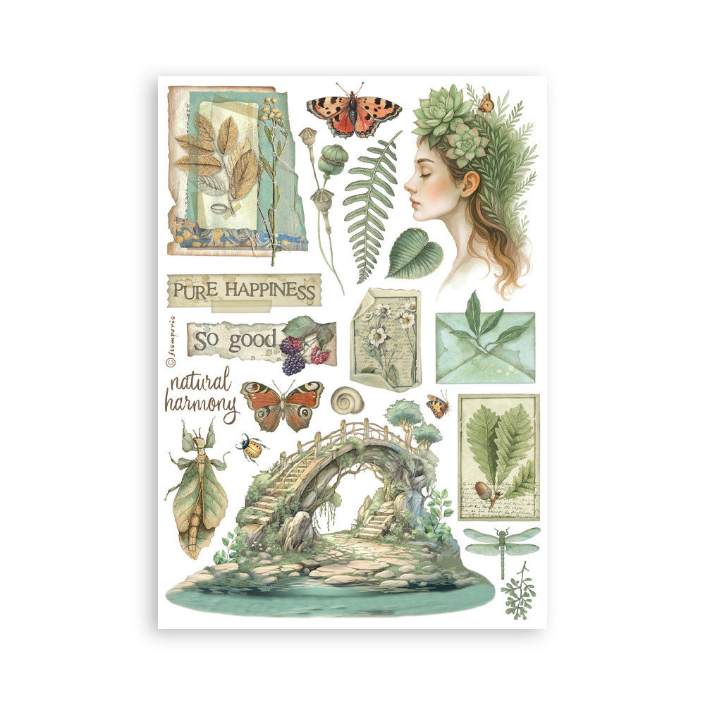 Washi pad 8 sheets A5 - Herbarium Silvae