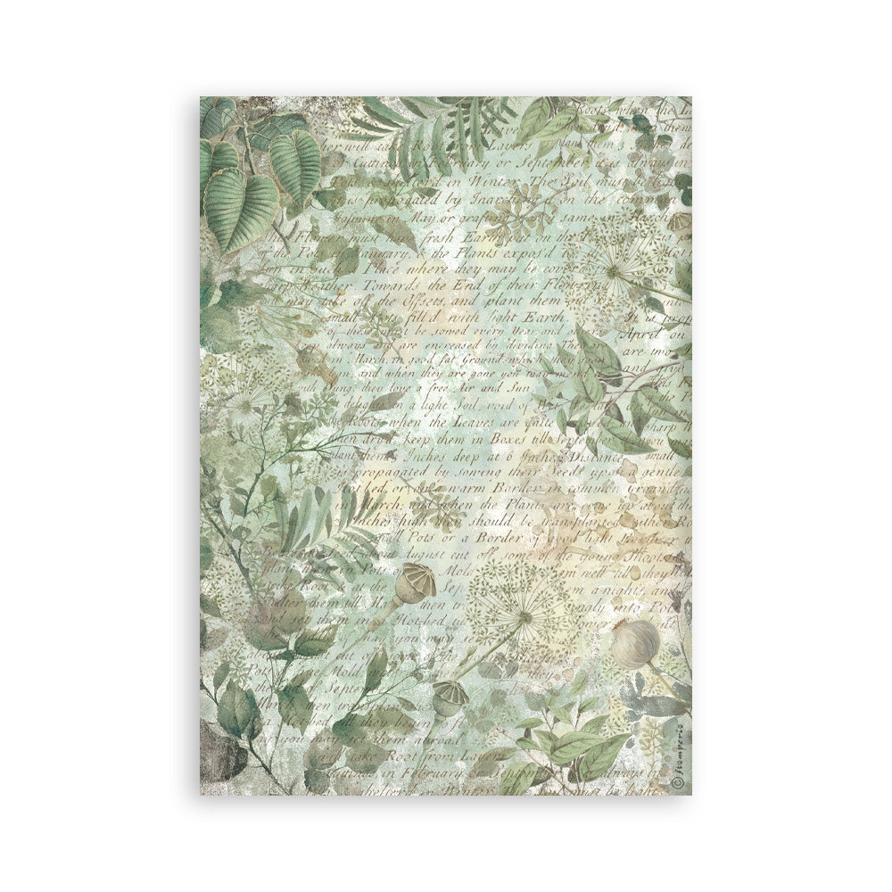 Washi pad 8 sheets A5 - Herbarium Silvae