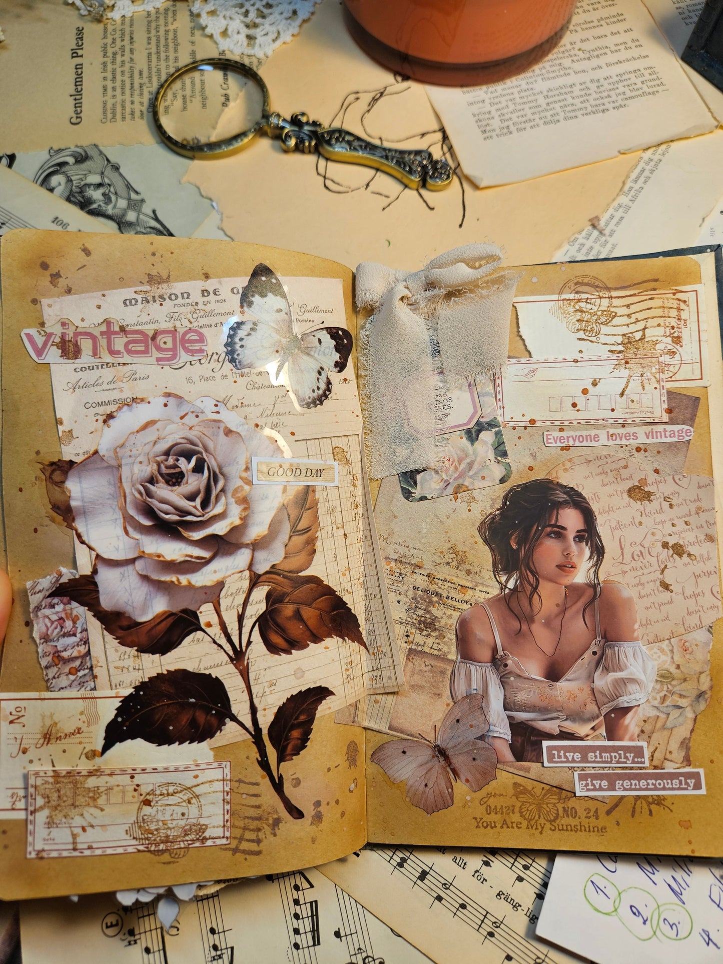 Brown Girls Set of 9 Stickers | • Scrapbooking • Card Making • Art Journaling • Paper Craft • Junk Journal