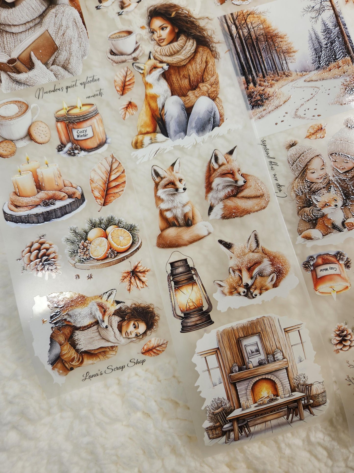 Foxy November, Crystal Ink, PET TAPE |  Scrapbooking  Card Making  Art Journaling  Paper Craft  Junk Journal