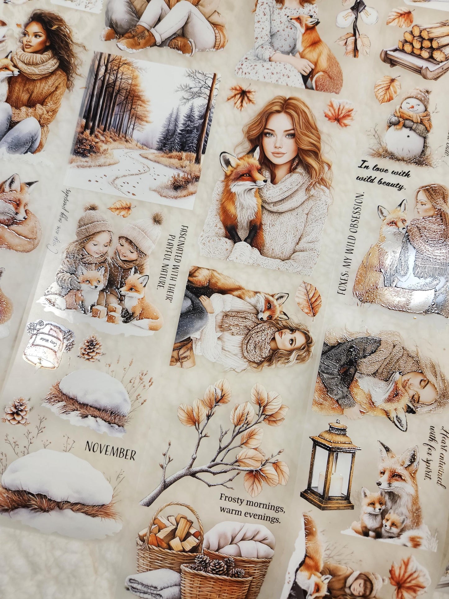 Foxy November, Crystal Ink, PET TAPE |  Scrapbooking  Card Making  Art Journaling  Paper Craft  Junk Journal