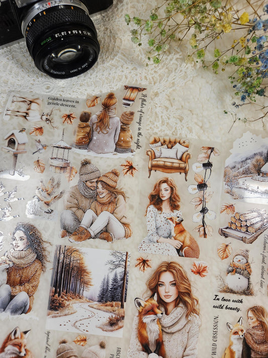 Foxy November, Crystal Ink, PET TAPE |  Scrapbooking  Card Making  Art Journaling  Paper Craft  Junk Journal