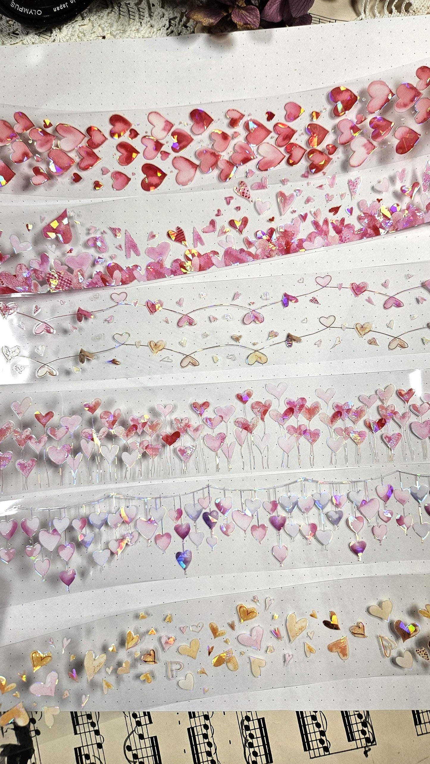 PET TAPE Throbbing Heart Serie, 4x200cm