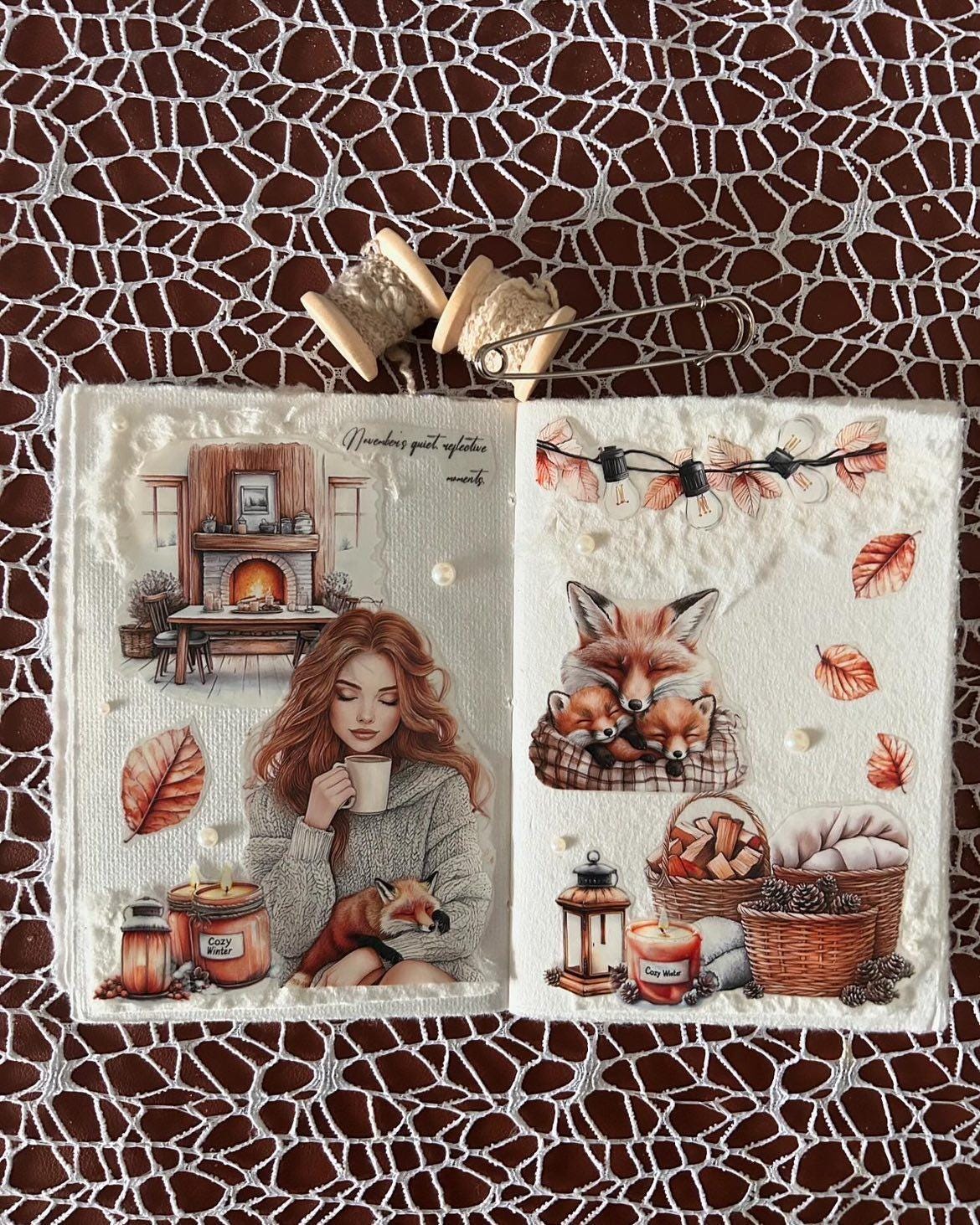 Foxy November, Crystal Ink, PET TAPE |  Scrapbooking  Card Making  Art Journaling  Paper Craft  Junk Journal