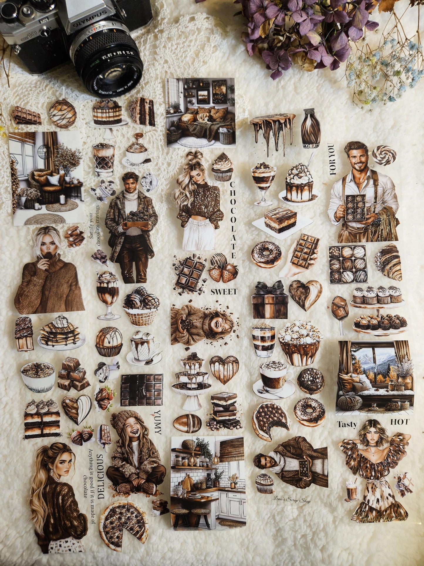 My Chocolate, Crystal Ink, PET TAPE |  Scrapbooking  Card Making  Art Journaling  Paper Craft  Junk Journal
