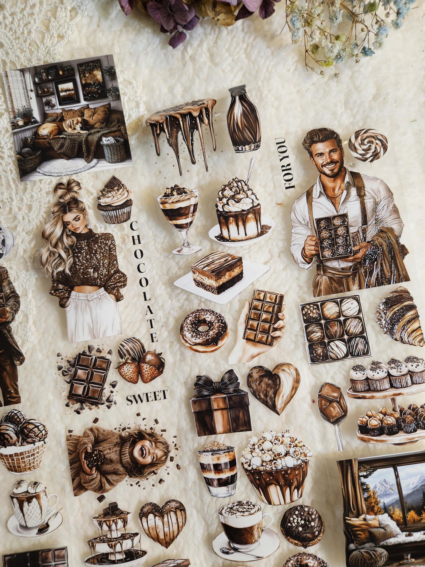 My Chocolate, Crystal Ink, PET TAPE |  Scrapbooking  Card Making  Art Journaling  Paper Craft  Junk Journal