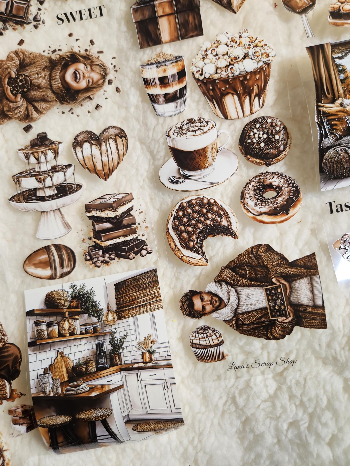 My Chocolate, Crystal Ink, PET TAPE |  Scrapbooking  Card Making  Art Journaling  Paper Craft  Junk Journal