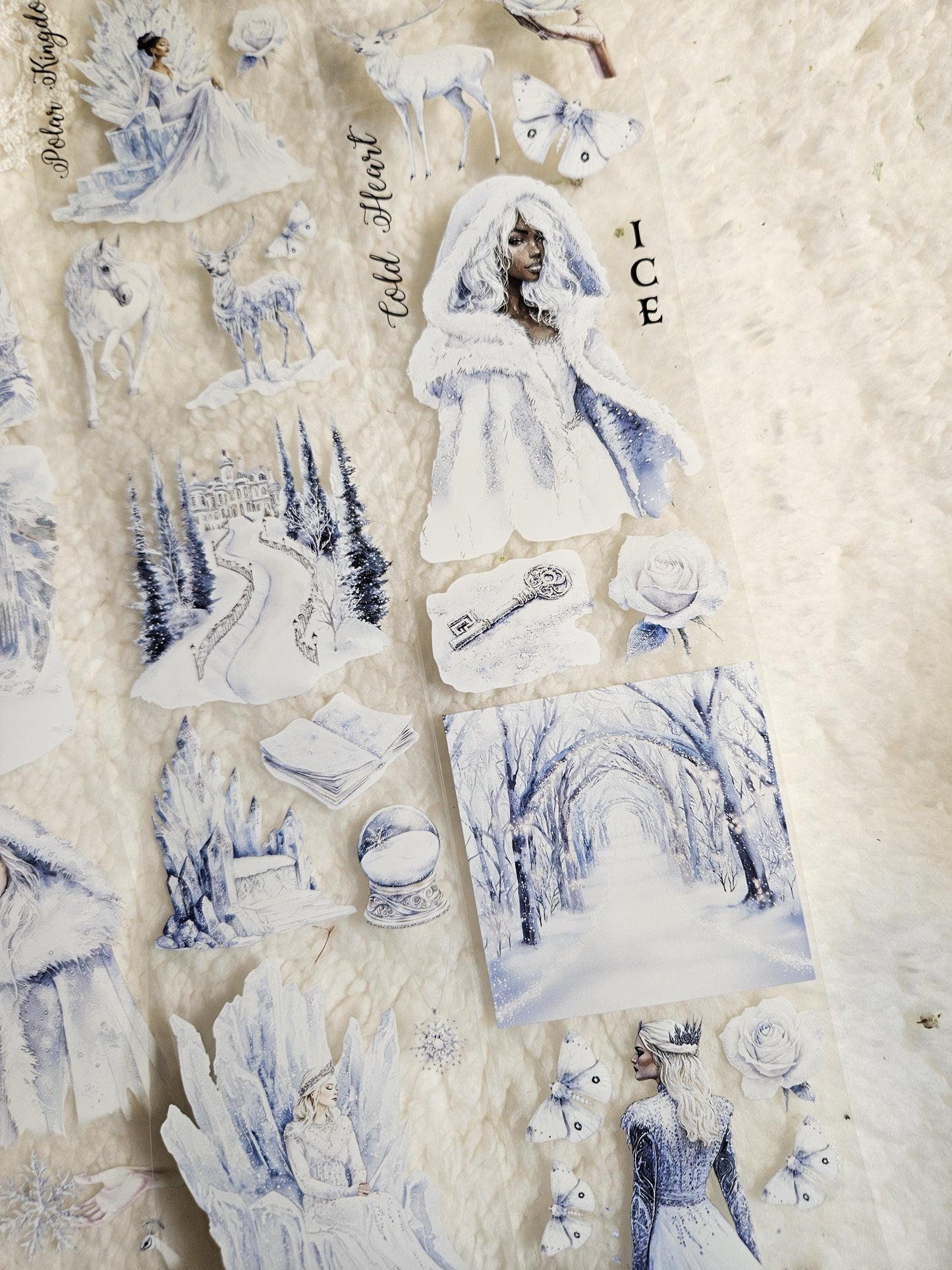 Snow Queen, Crystal Ink, PET TAPE |  Scrapbooking  Card Making  Art Journaling  Paper Craft  Junk Journal