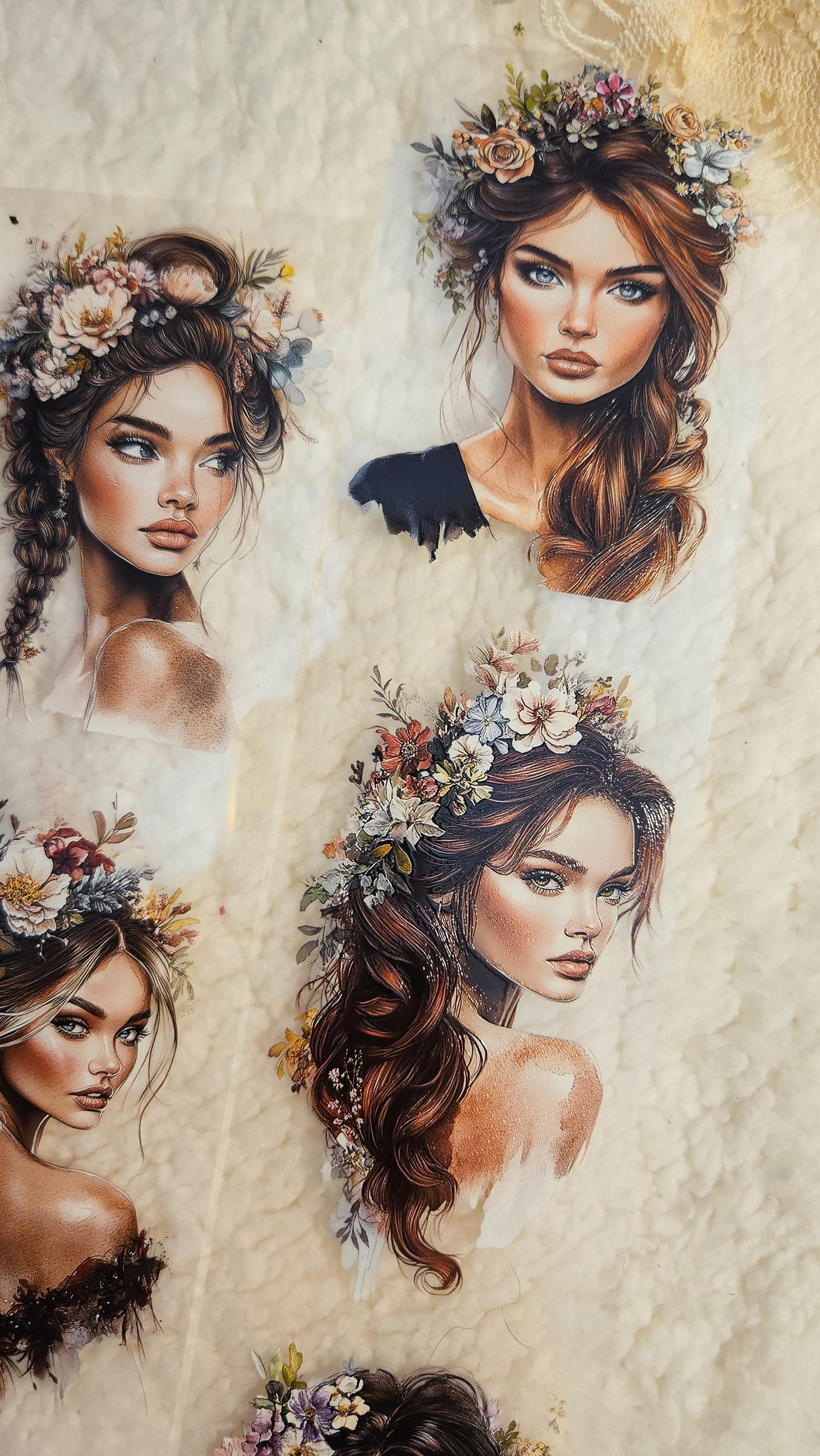 Floral Goddess, LOOP 1M, Crystal Ink, PET TAPE |  Scrapbooking  Card Making  Art Journaling  Paper Craft  Junk Journal