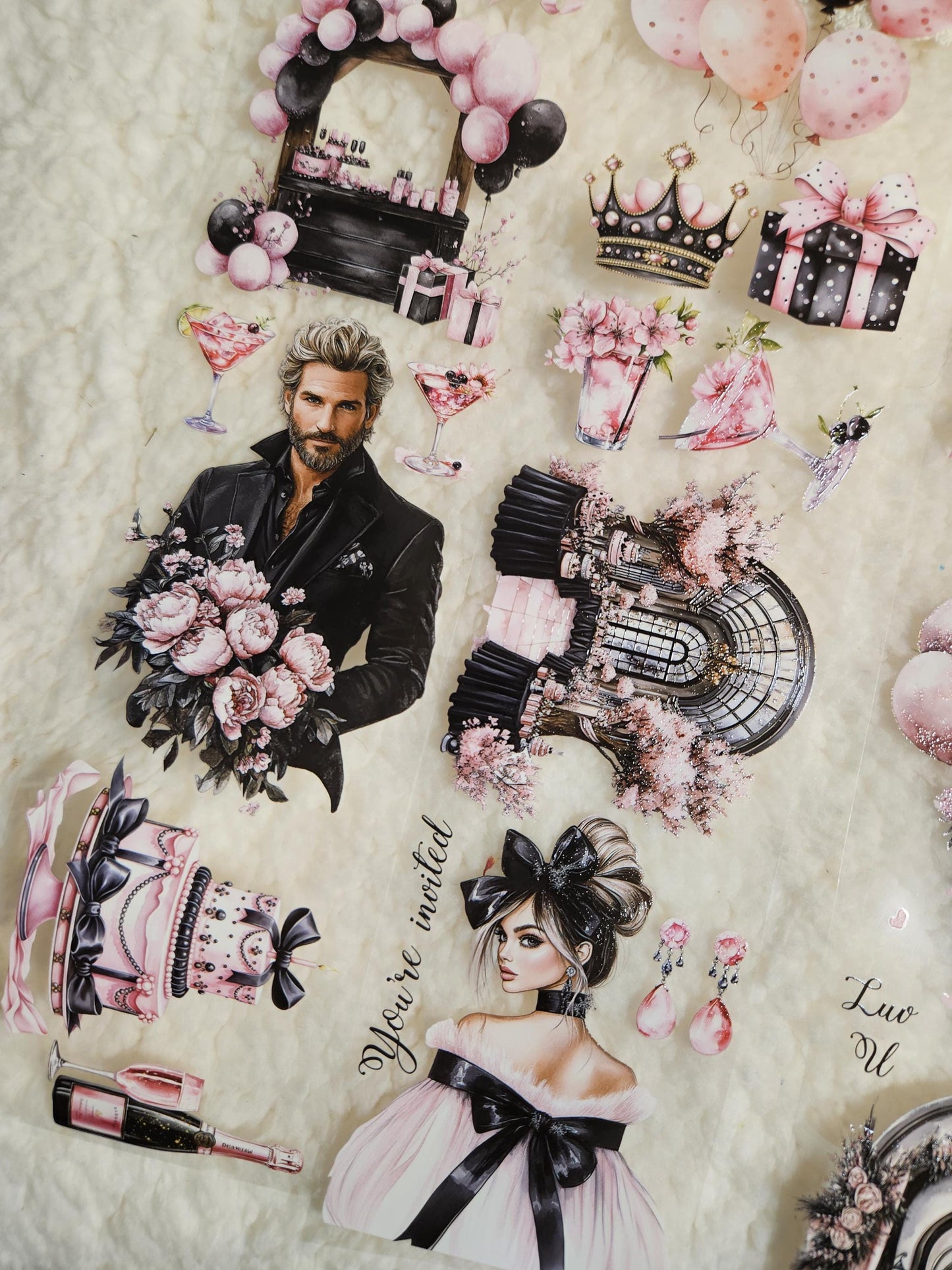 Happy Birthday, Crystal Ink, PET TAPE |  Scrapbooking  Card Making  Art Journaling  Paper Craft  Junk Journal