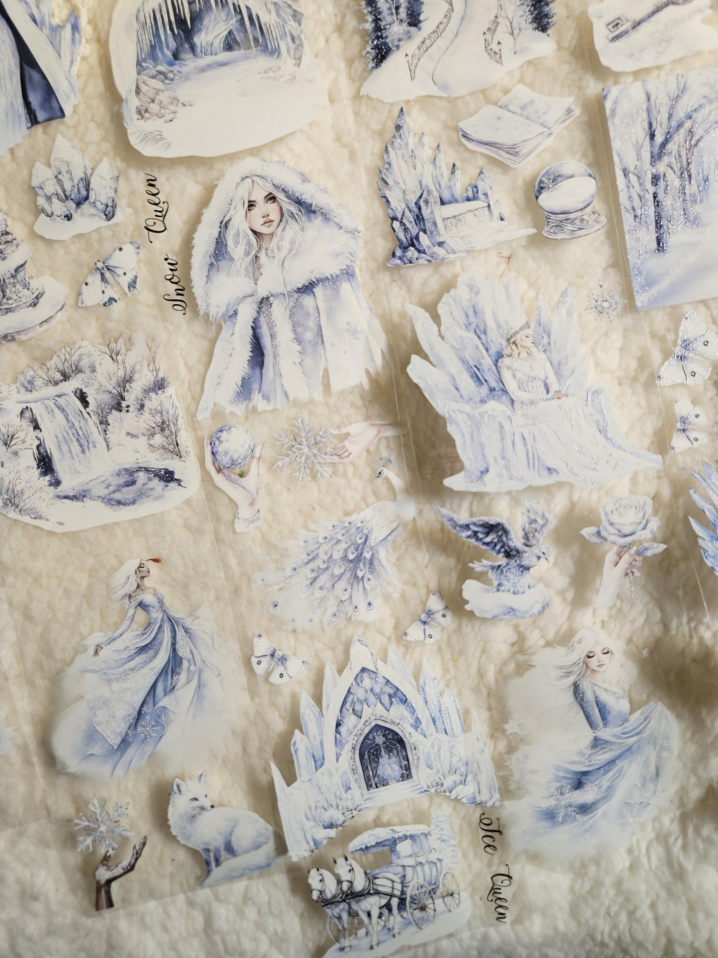 Snow Queen, Crystal Ink, PET TAPE |  Scrapbooking  Card Making  Art Journaling  Paper Craft  Junk Journal
