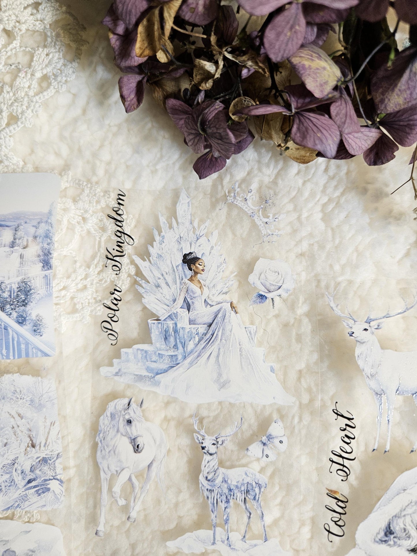 Snow Queen, Crystal Ink, PET TAPE |  Scrapbooking  Card Making  Art Journaling  Paper Craft  Junk Journal