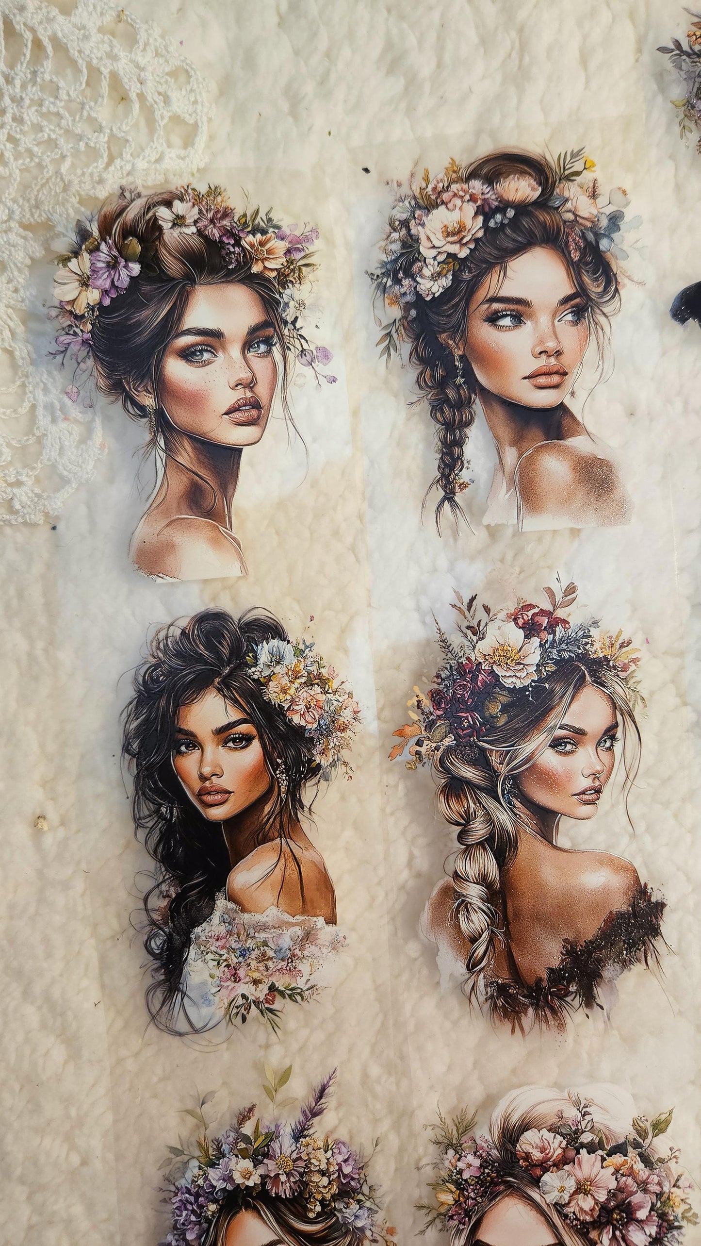 Floral Goddess, LOOP 1M, Crystal Ink, PET TAPE |  Scrapbooking  Card Making  Art Journaling  Paper Craft  Junk Journal