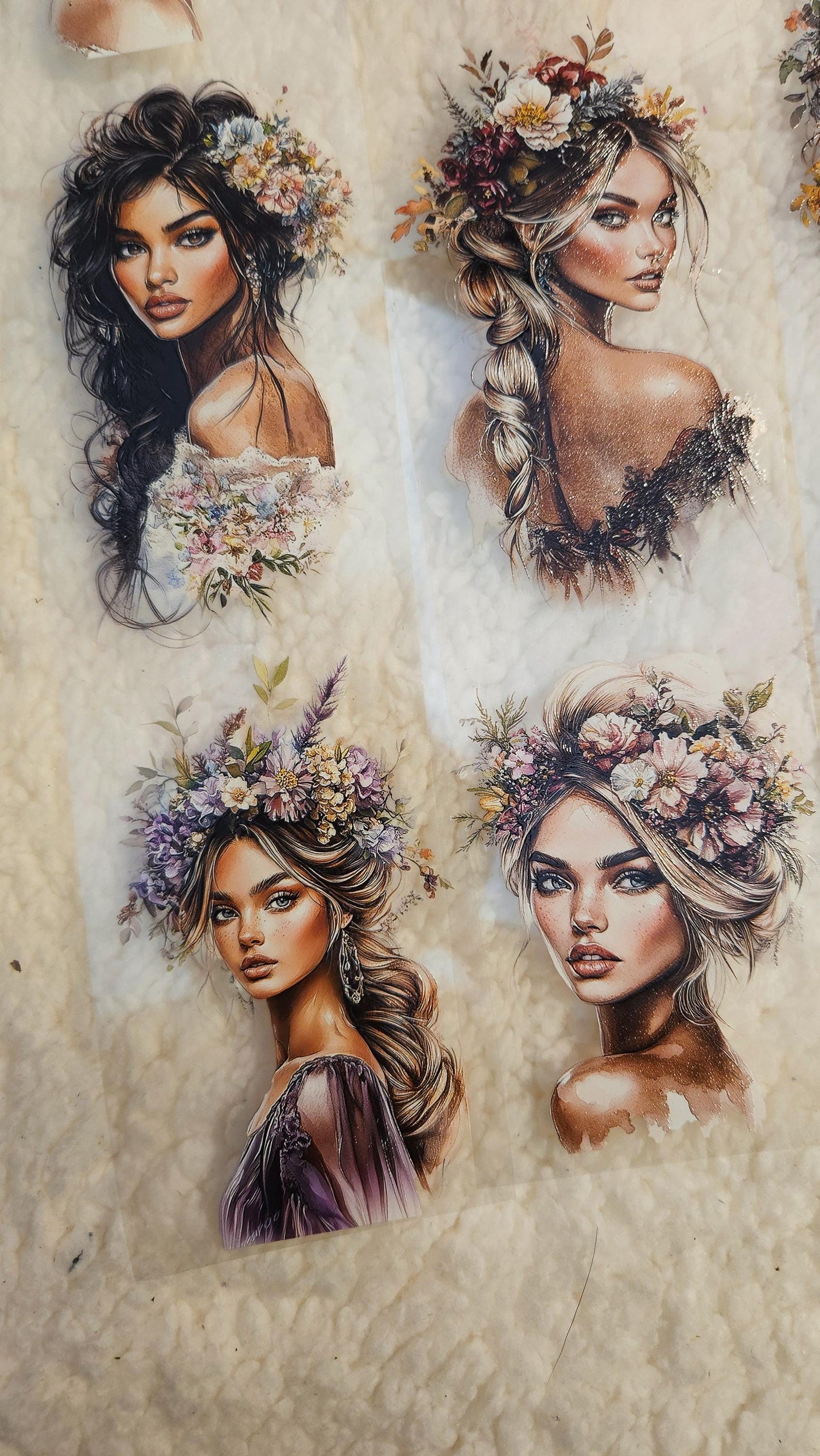 Floral Goddess, LOOP 1M, Crystal Ink, PET TAPE |  Scrapbooking  Card Making  Art Journaling  Paper Craft  Junk Journal