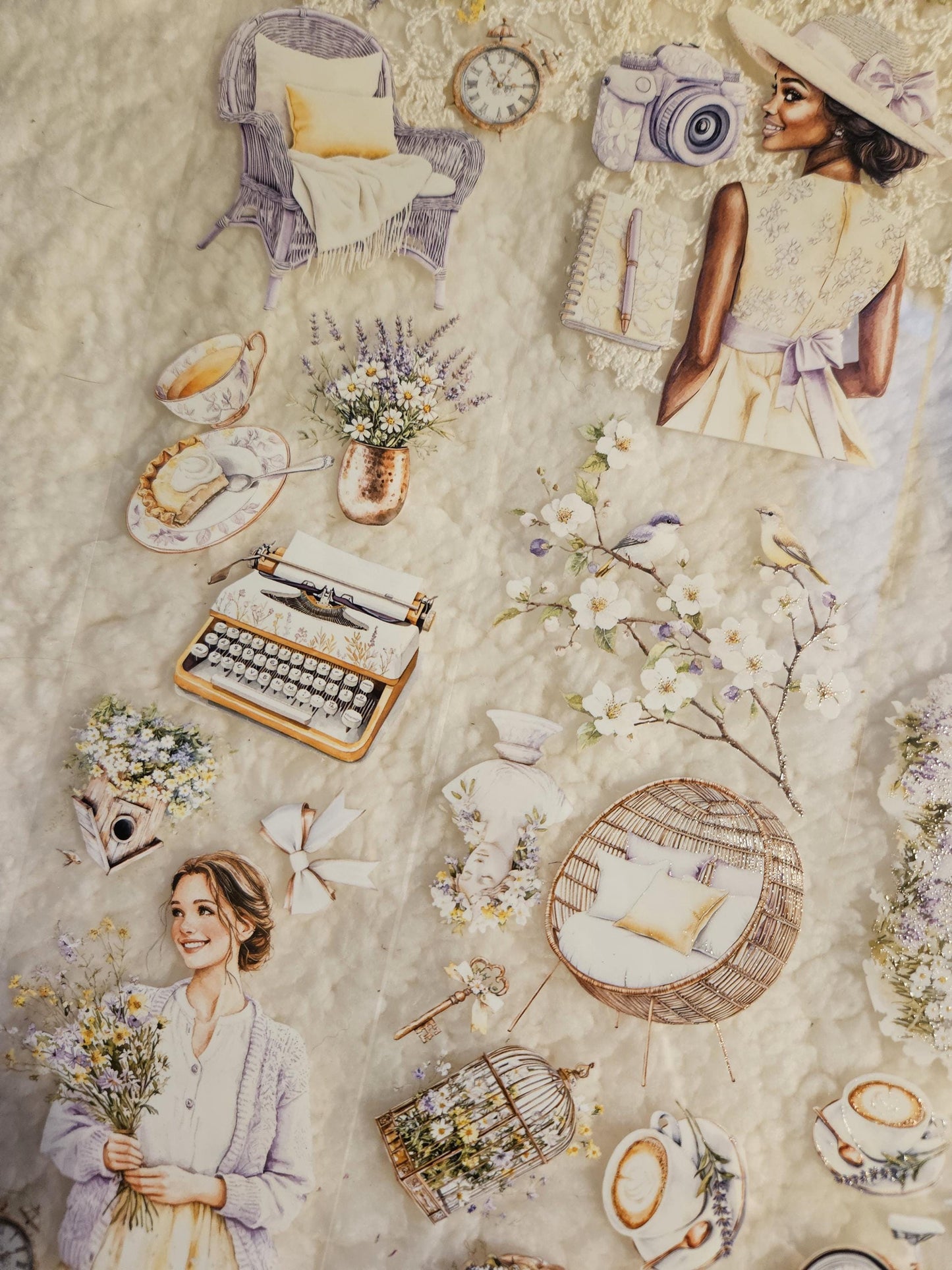 Spring in Cottage, Crystal Ink, PET TAPE, 7 cm wide |  Scrapbooking  Card Making  Art Journaling  Paper Craft  Junk Journal