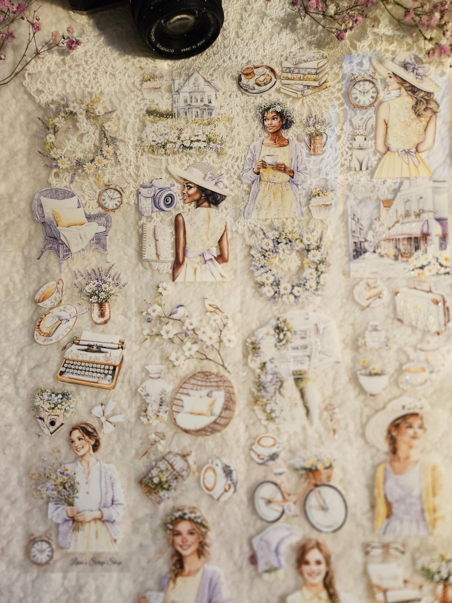 Spring in Cottage, Crystal Ink, PET TAPE, 7 cm wide |  Scrapbooking  Card Making  Art Journaling  Paper Craft  Junk Journal