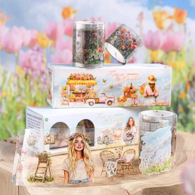 Garden Symphony — Pre-Cut PET Tape, 3 Rolls | Box Set