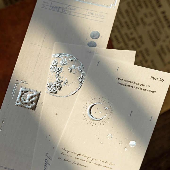 Memo Pad Vintage Stamping | 15 Sheets | Embossed Details