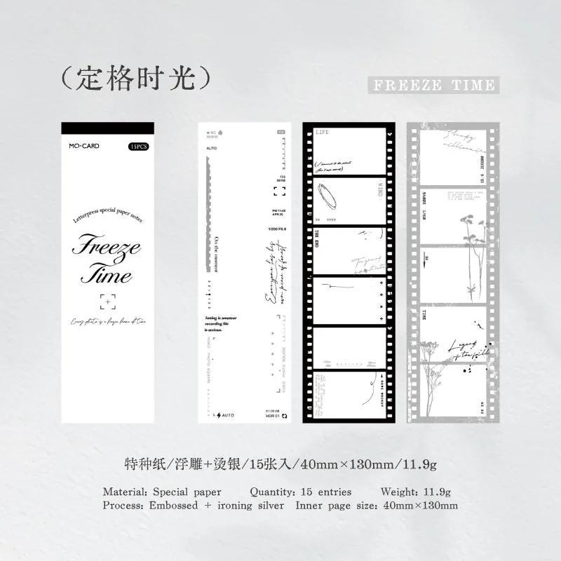 Memo Pad Vintage Stamping | 15 Sheets | Embossed Details