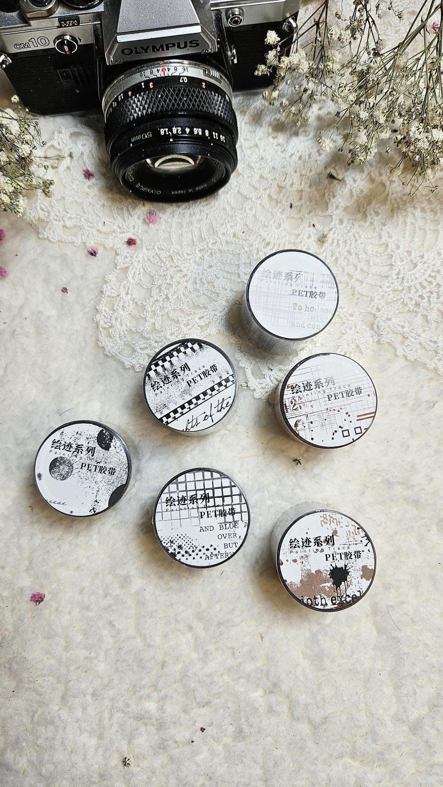 Mottled Collage - Pet Tape, 3.5 cm wide | Scrapbooking & Journaling