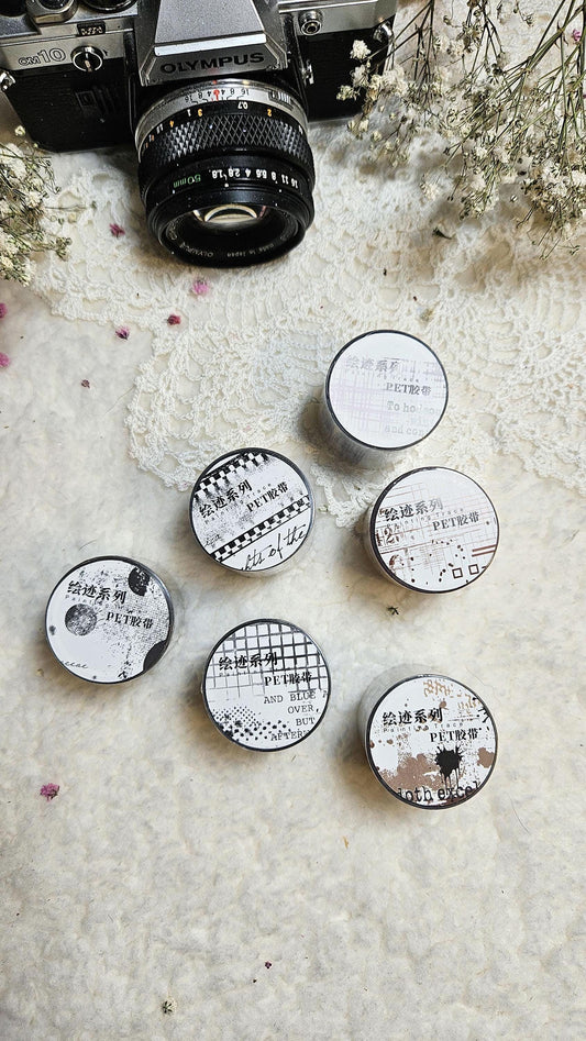 Mottled Collage - Pet Tape, 3.5 cm wide | Scrapbooking & Journaling