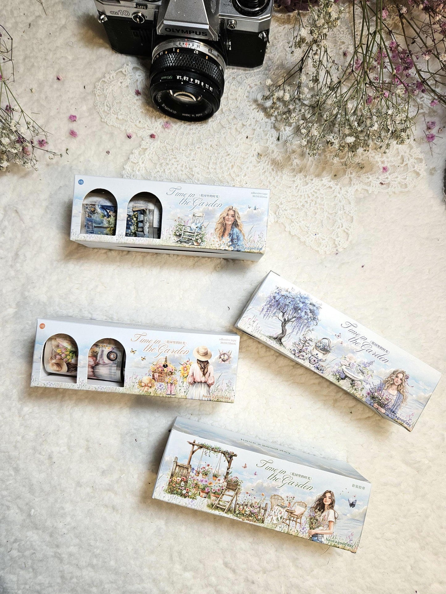 Garden Symphony — Pre-Cut PET Tape, 3 Rolls | Box Set