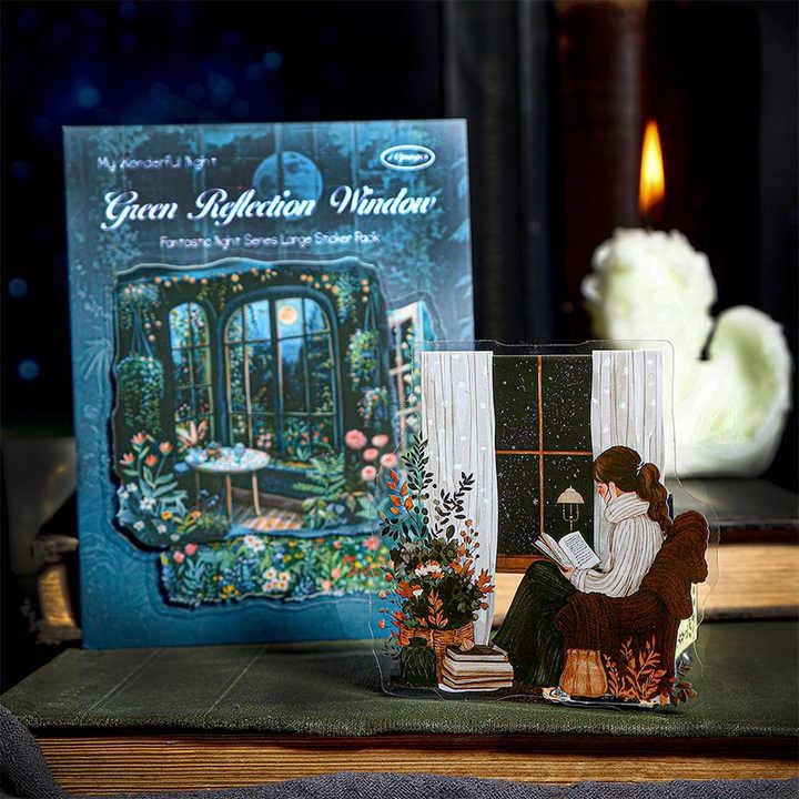 PET Stickers “Night Scenes” — Scrapbooking & Journaling