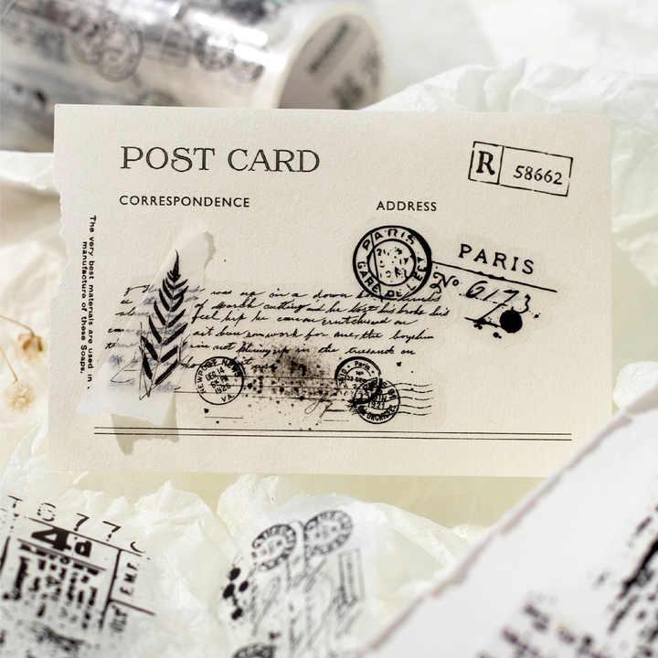 Pre -Cut Pet Tape Old Story | Scrapbooking Card Making Art Journaling Paper Craft Junk Journal