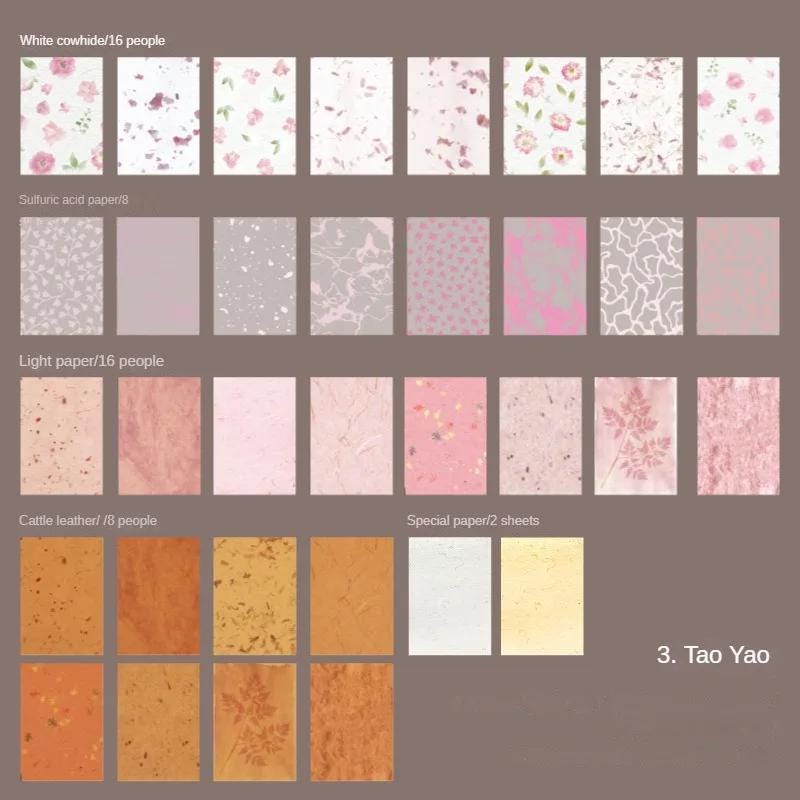 Slow Daily Material Paper Book — 50 Sheets | Mixed Textures for Journaling & Crafts