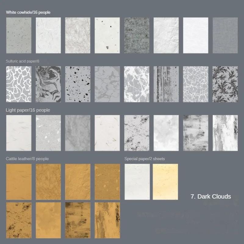 Slow Daily Material Paper Book — 50 Sheets | Mixed Textures for Journaling & Crafts