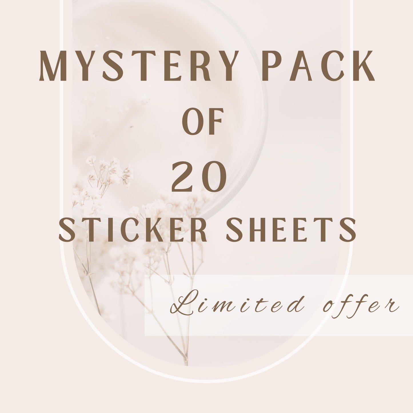 Mystery Pack of 20 Sheets from Sticker Books